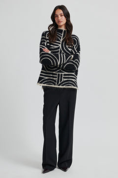 Signa Knit T-Neck - Black