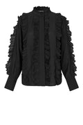 Cally Frill Shirt - Black