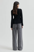 Stinna Knit Peplum - Black