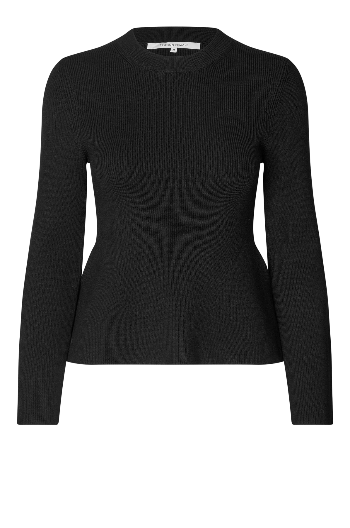 Stinna Knit Peplum - Black
