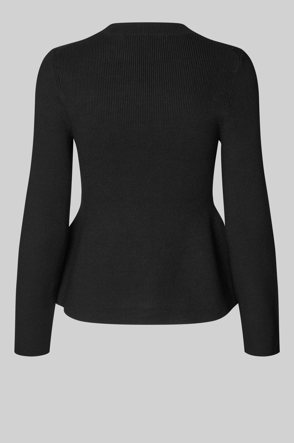 Stinna Knit Peplum - Black