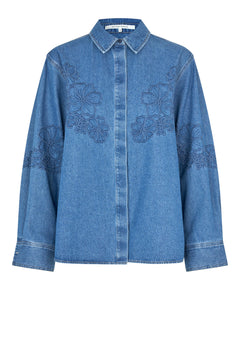 Cornelia Denim Shirt - Blue Denim