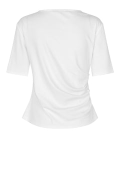 Ulina Drape Tee - White