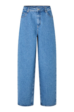 Belton Barrel Denim Jeans - Blue Denim