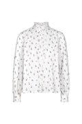 Emily Blouse - White Anemone Print