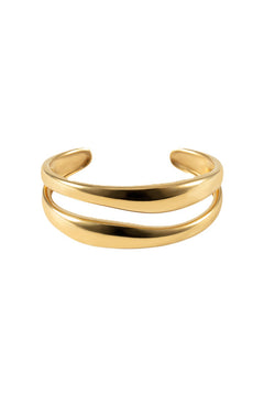 The Curved Bangle - Gold
