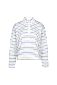 Elmer Polo Shirt - Light Blue Stripe