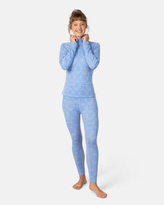 Edith Half Zip - Pastel Light Blue