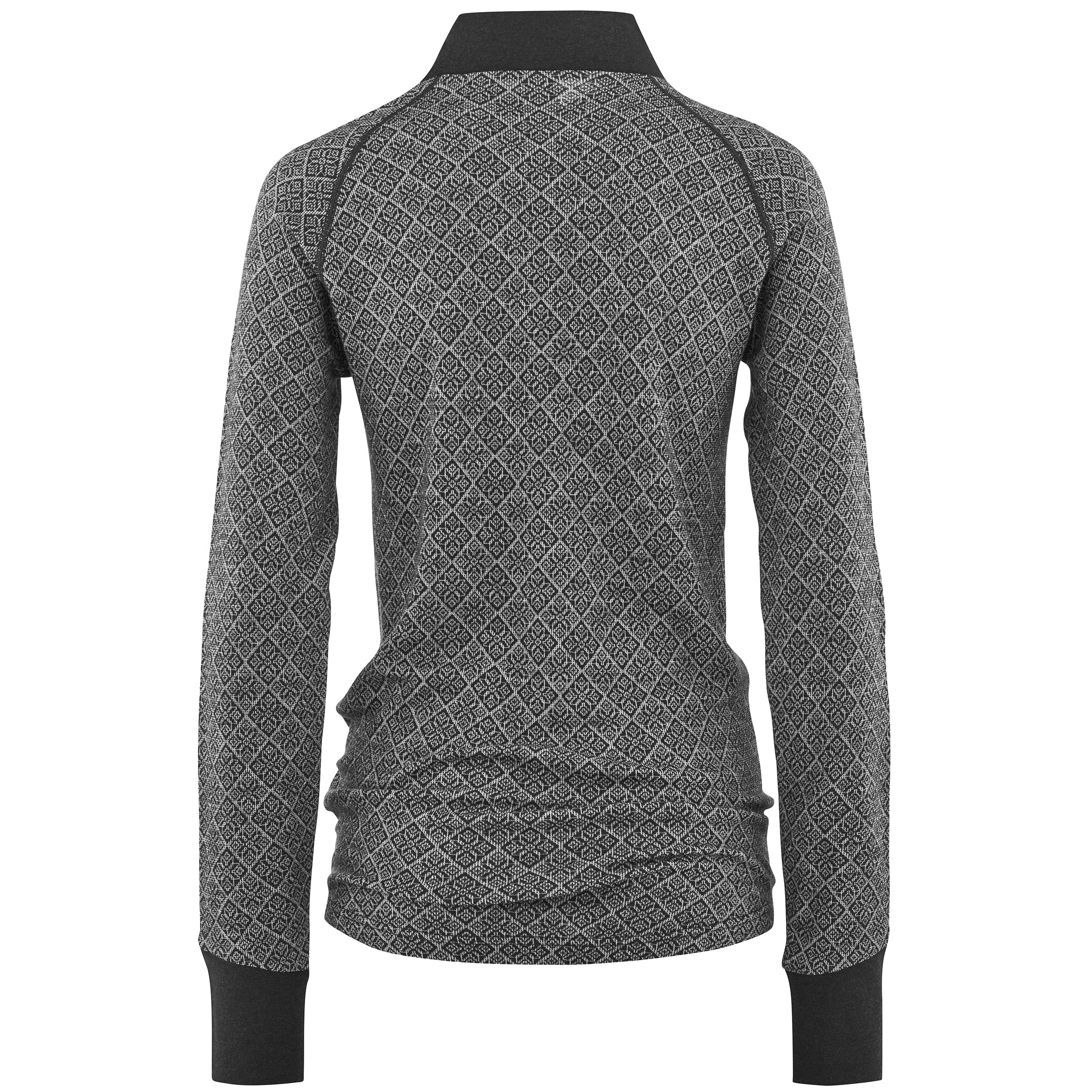 Voss Cashmere Mix Half Zip - Dark Grey