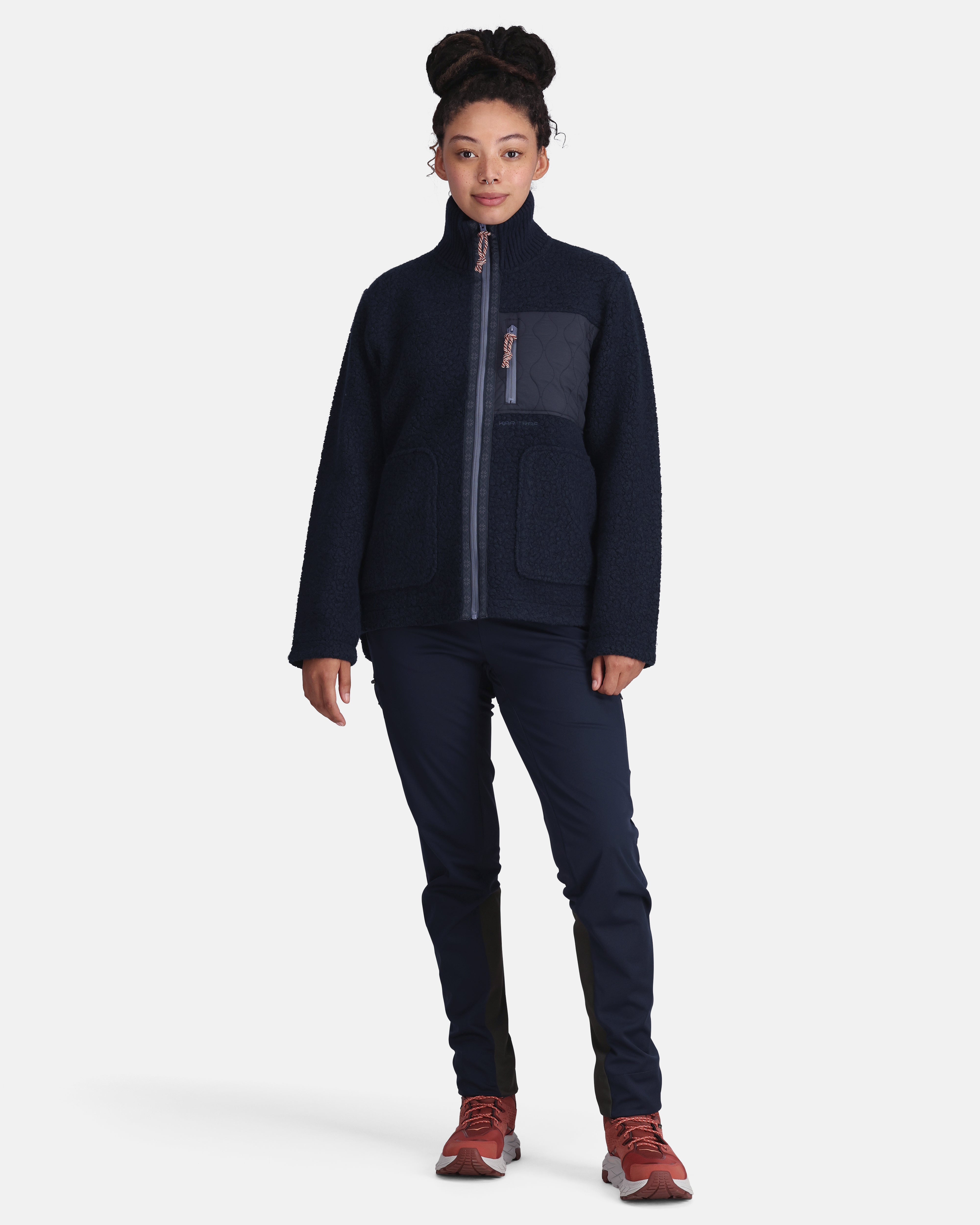 Voss Wool Jacket - Dark Navy Blue