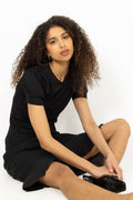 Madeleine Linen Tee - Black