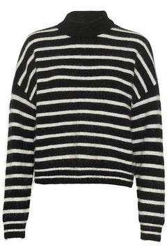 DebbieGZ Pullover - Black/White Striped