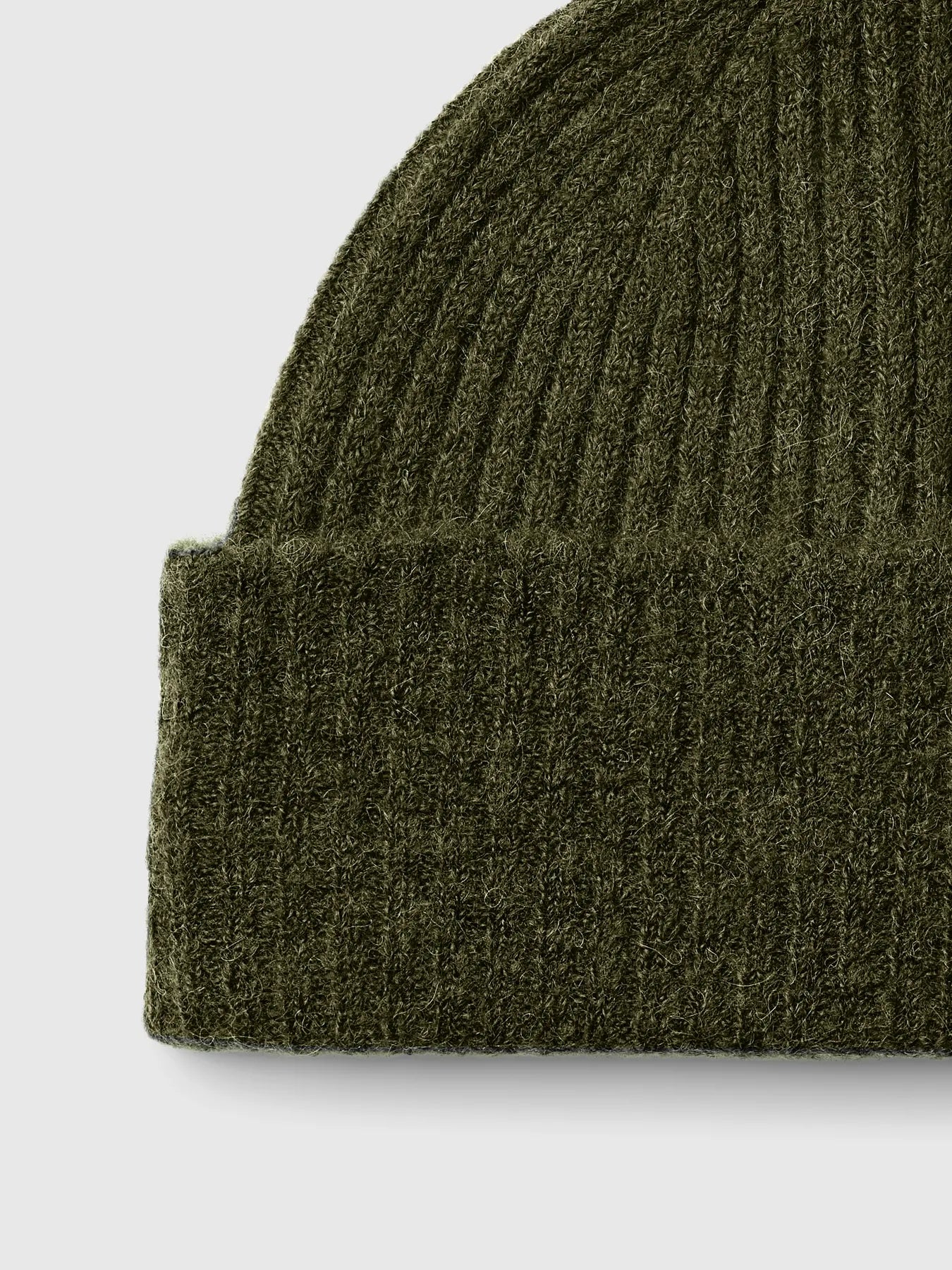 Lulu Wool Blend Knit Beanie - Kalamata Melange