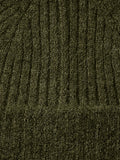 Lulu Wool Blend Knit Beanie - Kalamata Melange