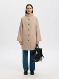 Vinni Wool Blend Coat - Sandshell Melange