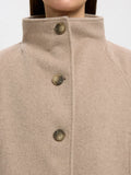 Vinni Wool Blend Coat - Sandshell Melange