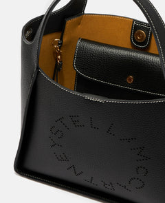 Logo Crossbody Tote Bag - Black