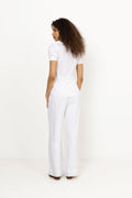 Madeleine Linen Tee - White
