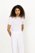 Madeleine Linen Tee - White