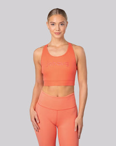 Rib Tech Top - Light Coral