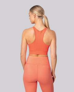 Rib Tech Top - Light Coral