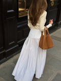 Elina Poplin Skirt - Off White