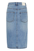 GZlayza Pencil Skirt - Mid Blue Vintage Wash