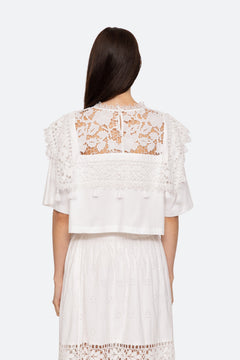 Joah Embroidery T-Shirt - White
