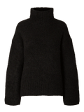 Gabriella Ls Knit High Neck - Black