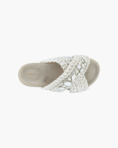 Woven Stones Platform -  Ivory