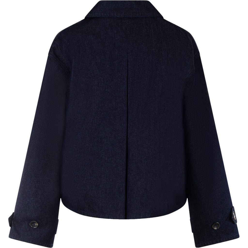 Cicely Trenchcoat - Dark Navy Denim