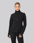 Fusion Pile Henley - Black