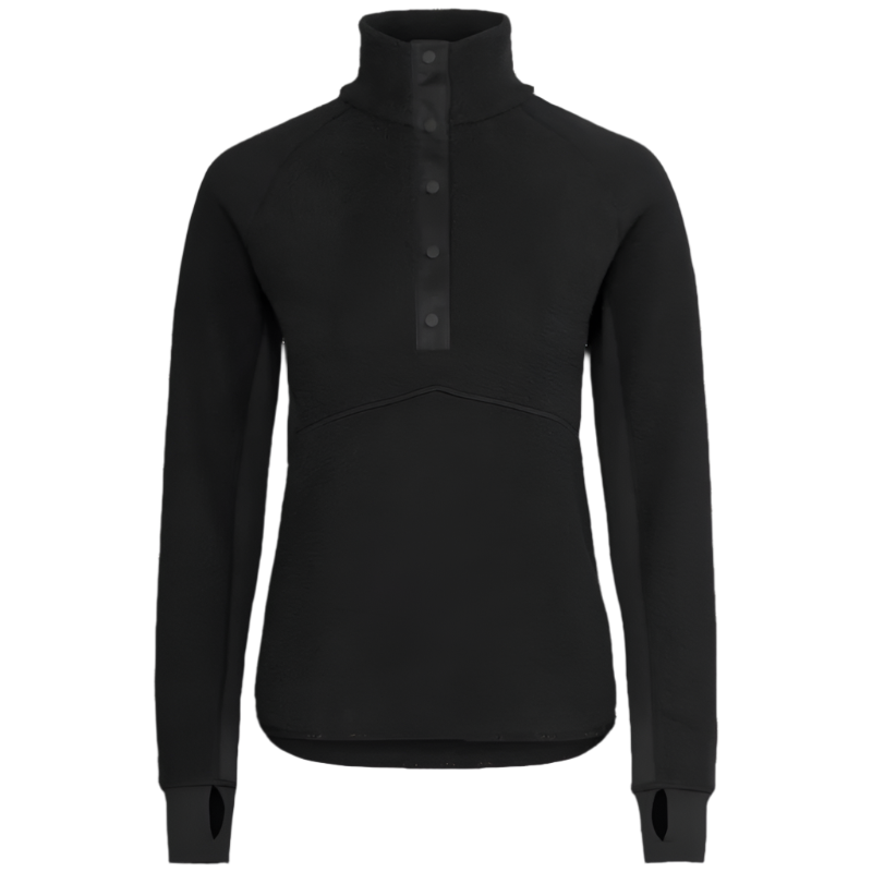 Fusion Pile Henley - Black