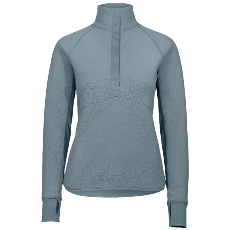 Fusion Pile Henley - Green/Blue