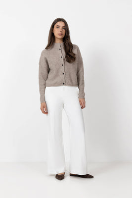AlphaGZ Short Cardigan - Warm Sand Melange