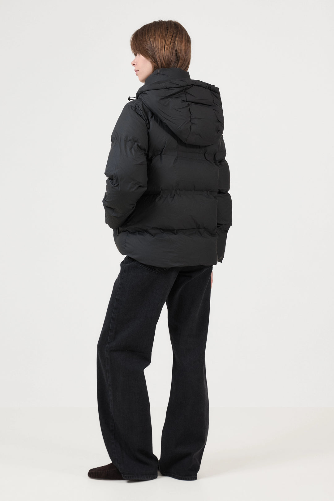 Fox C Puffer Jacket - Black
