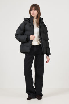Fox C Puffer Jacket - Black
