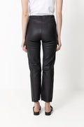 Florentina Leather Trousers - Black