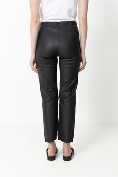 Florentina Leather Trousers - Black