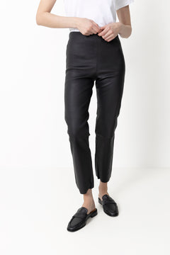 Florentina Leather Trousers - Black