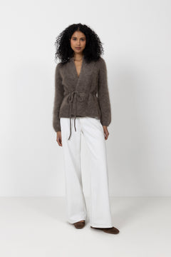 Fredrikke Chunky Cardigan - Brown