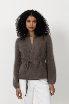 Fredrikke Chunky Cardigan - Brown