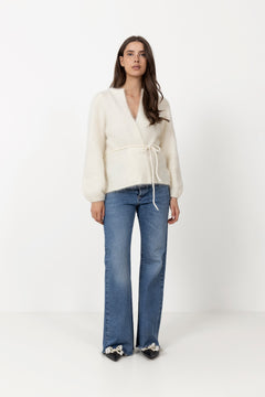 Fredrikke Chunky Cardigan - Bright White
