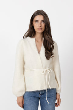 Fredrikke Chunky Cardigan - Bright White