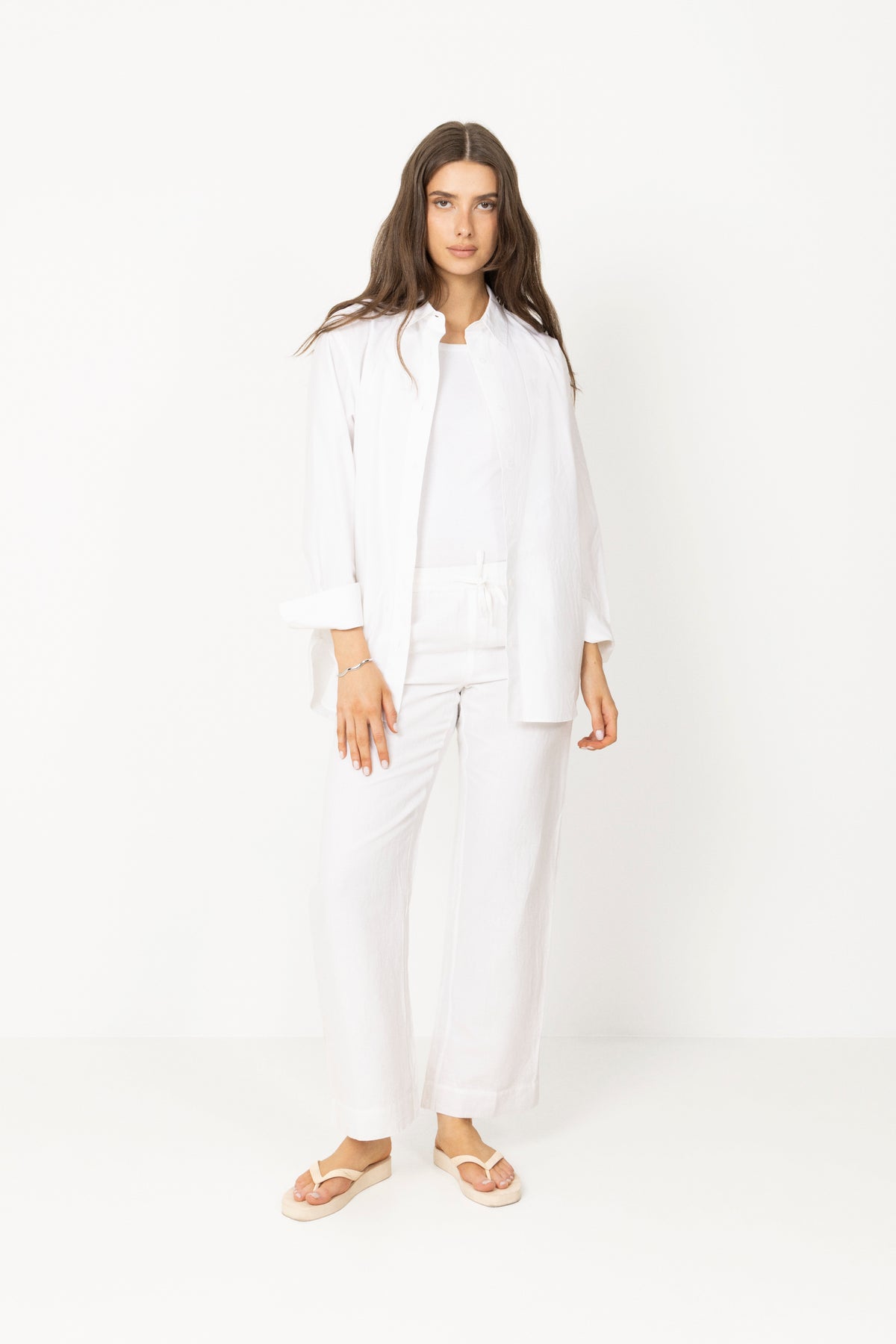 Sonar Linen Pants - White