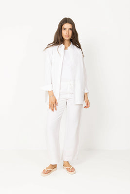 Sonar Linen Pants - White