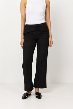 Sonar Linen Pants - Black
