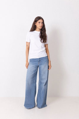 Myessential Ss O-Neck Tee - Bright White