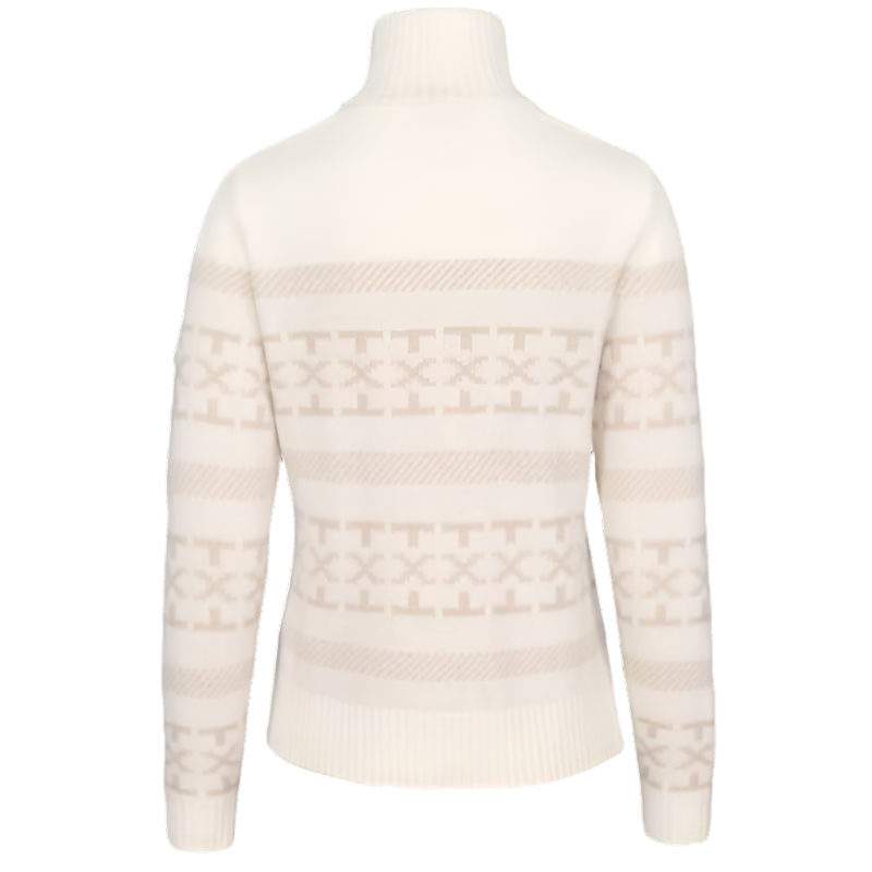 Dalsbygda Woolmix Halfzip Sweater - Tofu White