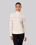 Dalsbygda Woolmix Halfzip Sweater - Tofu White